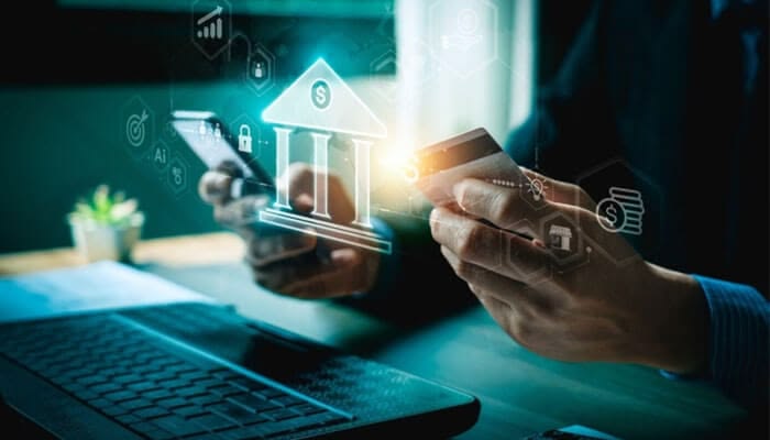 Business owner opening a company bank account